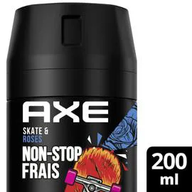 AXE Déodorant homme Skate & Roses Non-Stop Frais 200ml