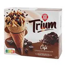 MARQUE REPÈRE, TRIUM Cônes glacés Café - x6 426g