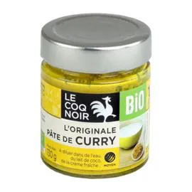 LE COQ NOIR Pâte de curry bio 130g