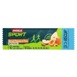ANDROS Barre dietetique sport pomme abricot poire 50g