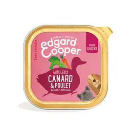 EDGARD COOPER Edgard & Cooper Pâté pour Chiots au Canard Poulet 100g