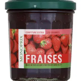 MONOPRIX Confiture extra fraises 370g