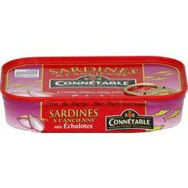 CONNÉTABLE Sardines à l'ancienne à l'huile d'olive vierge extra et aux échalotes de Bretagne 115g