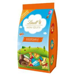 LINDT, EXCELLENCE Chocolat Paque Mini oeufs au Lait, Noir, Praliné 350g