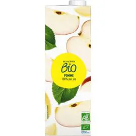 MONOPRIX BIO Jus de pomme 100% pur jus bio 1l