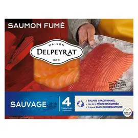 DELPEYRAT Saumon fumé sauvage 110g