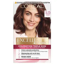 L'ORÉAL PARIS, EXCELLENCE Coloration Cheveux 5.15 Marron glacé l'unité