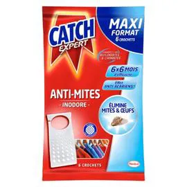 CATCH Anti Mites Textiles – 6 Crochets antimites inodores x6