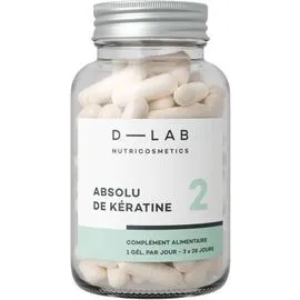 D-LAB Absolu de Kératine 3 mois - Anti-chute & Réparation Complément alimentaire 180g