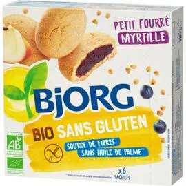 BJORG Biscuits fourrés myrtille sans gluten bio 180g