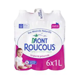 MONT ROUCOUS Eau minérale naturelle 6x1l