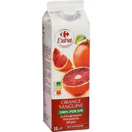 CARREFOUR EXTRA Jus orange sanguine 100% pur jus 1l