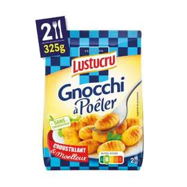 LUSTUCRU Pâtes Fraîches Gnocchi à Poêler 325g