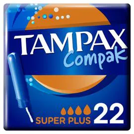 TAMPAX Tampons Compak Super Plus Avec Applicateur x22