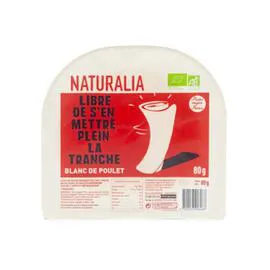 NATURALIA Blanc de Poulet Bio Tranche x2 80g