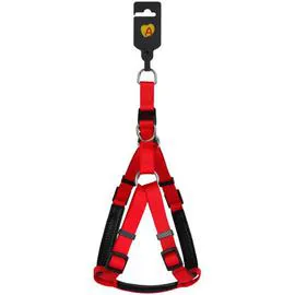 ANIMALIS Harnais Basic Confort pour Chien 25mm 75/96cm, Rouge l'unité