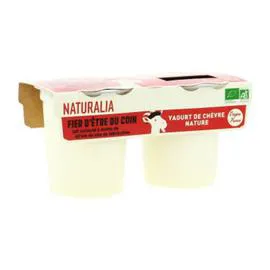 NATURALIA Yaourt De Chèvre Nature Bio 250g