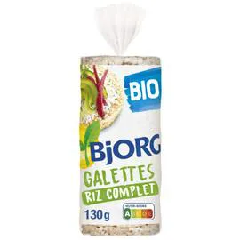 BJORG Galettes bio riz complet 130g