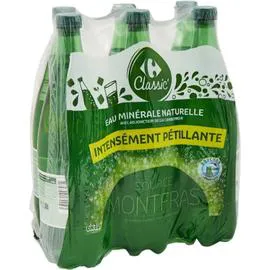 CARREFOUR CLASSIC' Eau gazeuse minérale naturelle 6x1l