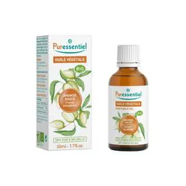 PURESSENTIEL Huile végetale bio amande douce 50ml