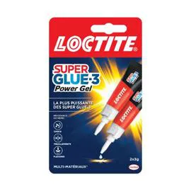 LOCTITE 2 tubes Super Glue-3, gel 2x3g