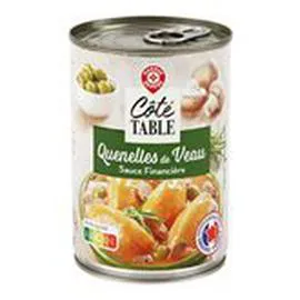 MARQUE REPÈRE, CÔTÉ TABLE Quenelles de veau Coté Table Sauce financière 400g