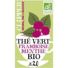 CLIPPER Thé vert Bio Framboise menthe 35g