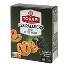 MARQUE REPÈRE, TOKAPI Palmiers feuilletés olive 75g