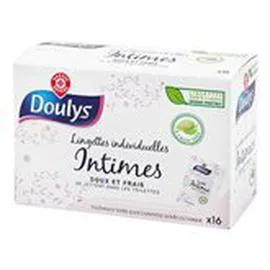  Lingettes hygiène intime Doulys Individuelles - x16 x16