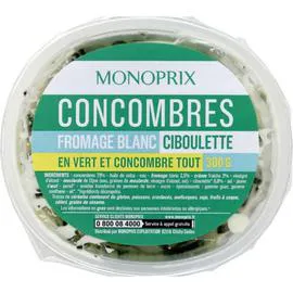 MONOPRIX Concombres au fromage blanc 300g