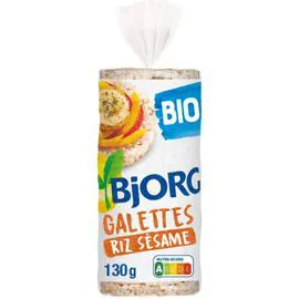 BJORG Galettes riz sésame bio 130g