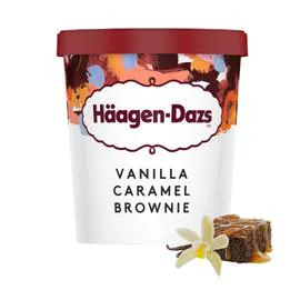 HÄAGEN-DAZS Glace vanille caramel Brownie 386g