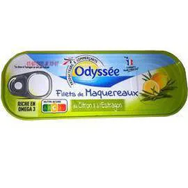 ODYSSÉE Filets de maquereaux au citron & à l'estragon 176g