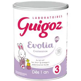 NESTLÉ, GUIGOZ Lait bébé en poudre Evolia a2 3ème âge 800g