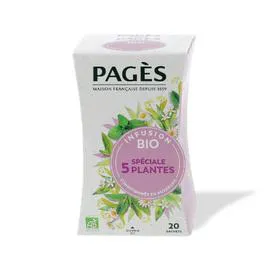 PAGÈS Infusion relaxation bien-être Bio 20x1,5g