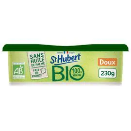 ST HUBERT Margarine Doux Bio Sans Huile de Palme 100% Végétal 230g