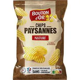 BOUTON D'OR Chips paysannes nature 270g
