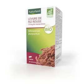 NATURLAND Complément Alimentaire Levure De Riz Rouge Bio x120