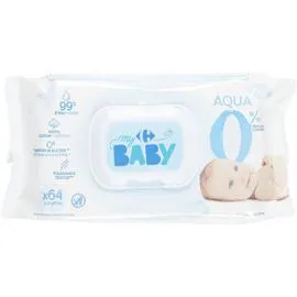 CARREFOUR BABY Lingettes à l'eau x64 
