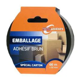 TRÉFILACTION Ruban Adhésif Emballage Brun Special Carton 66Mx50Mm l'unité