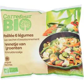 CARREFOUR BIO Légumes cuisinés 6 légumes 600g