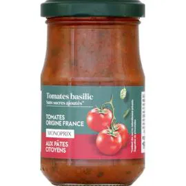 MONOPRIX Sauce tomates basilic 190g