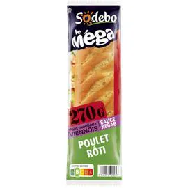 SODEBO Sandwich poulet sauce kebab 270g