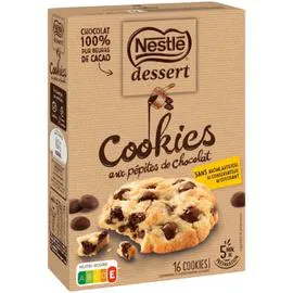 NESTLÉ, DESSERT Préparation gâteau cookies pépites chocolat 351g