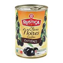 MARQUE REPÈRE, RUSTICA Olives noires Entières 225g