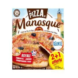 LA PIZZA DE MANOSQUE Pizza royale géante 3x570g