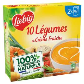 LIEBIG Soupe légumes & crème fraiche 2x30cl