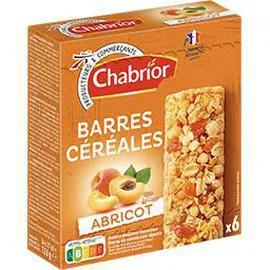 CHABRIOR Barres céréales abricot 126g