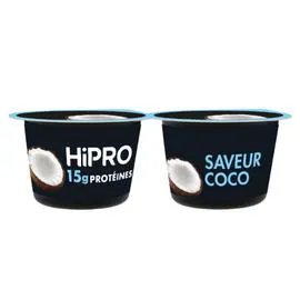 DANONE, HIPRO Yaourt coco protéiné 0% MG 2x160g