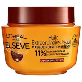 L'ORÉAL PARIS, ELSÈVE Masque Cheveux Nutrition Intense Cheveux Très Secs Huile Extraordinaire Jojoba 310ml
